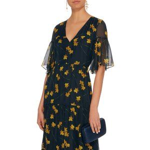 Borgo De Nor Teodora Floral-Print Silk Dress